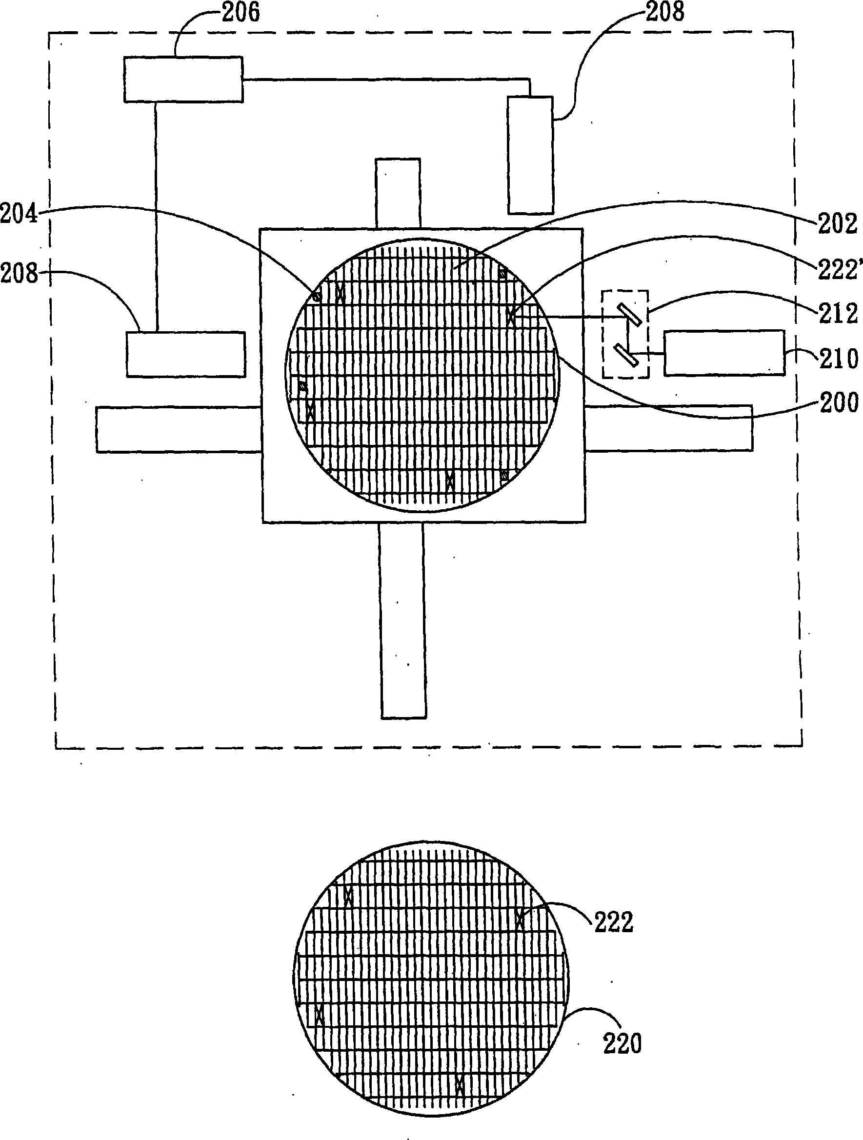Method for marking wafer, method for marking poor product crystal grain, method for wafer contraposition, and wafer test machine