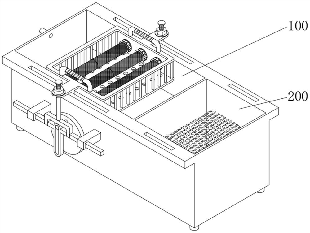 A combined washing and drying equipment for auto parts