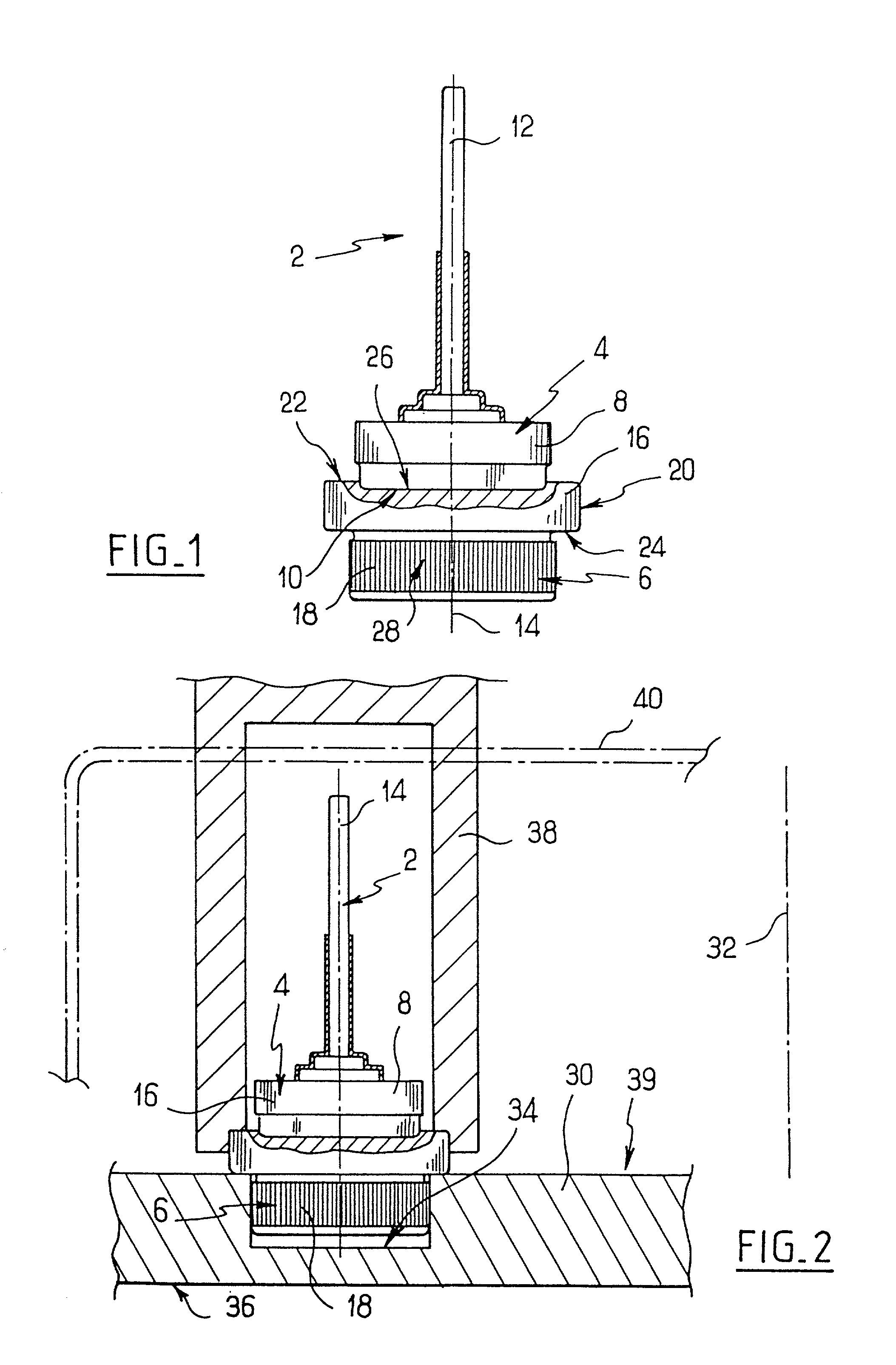Support plinth for a power diode in a motor vehicle alternator