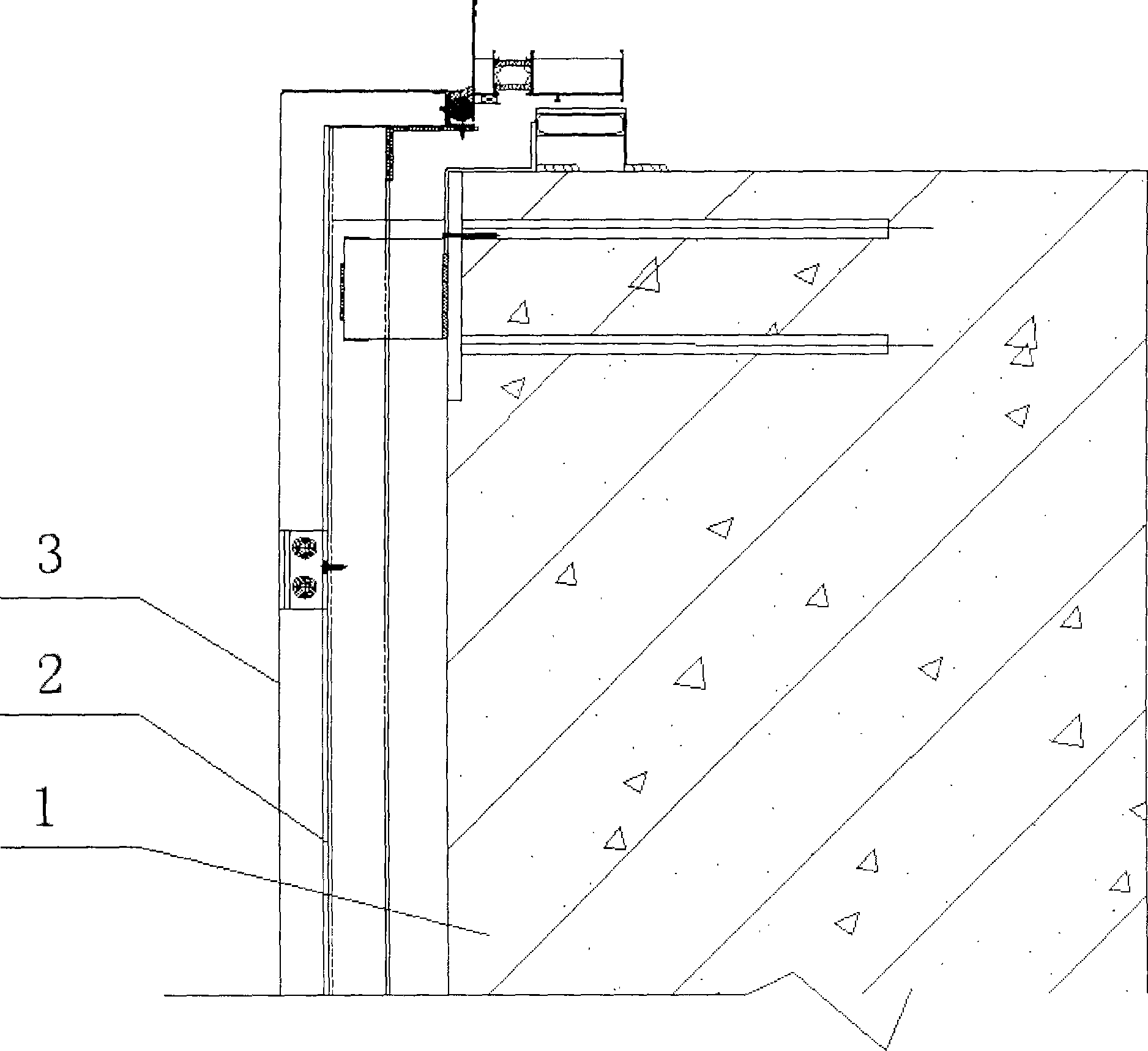 Combined curtain wall