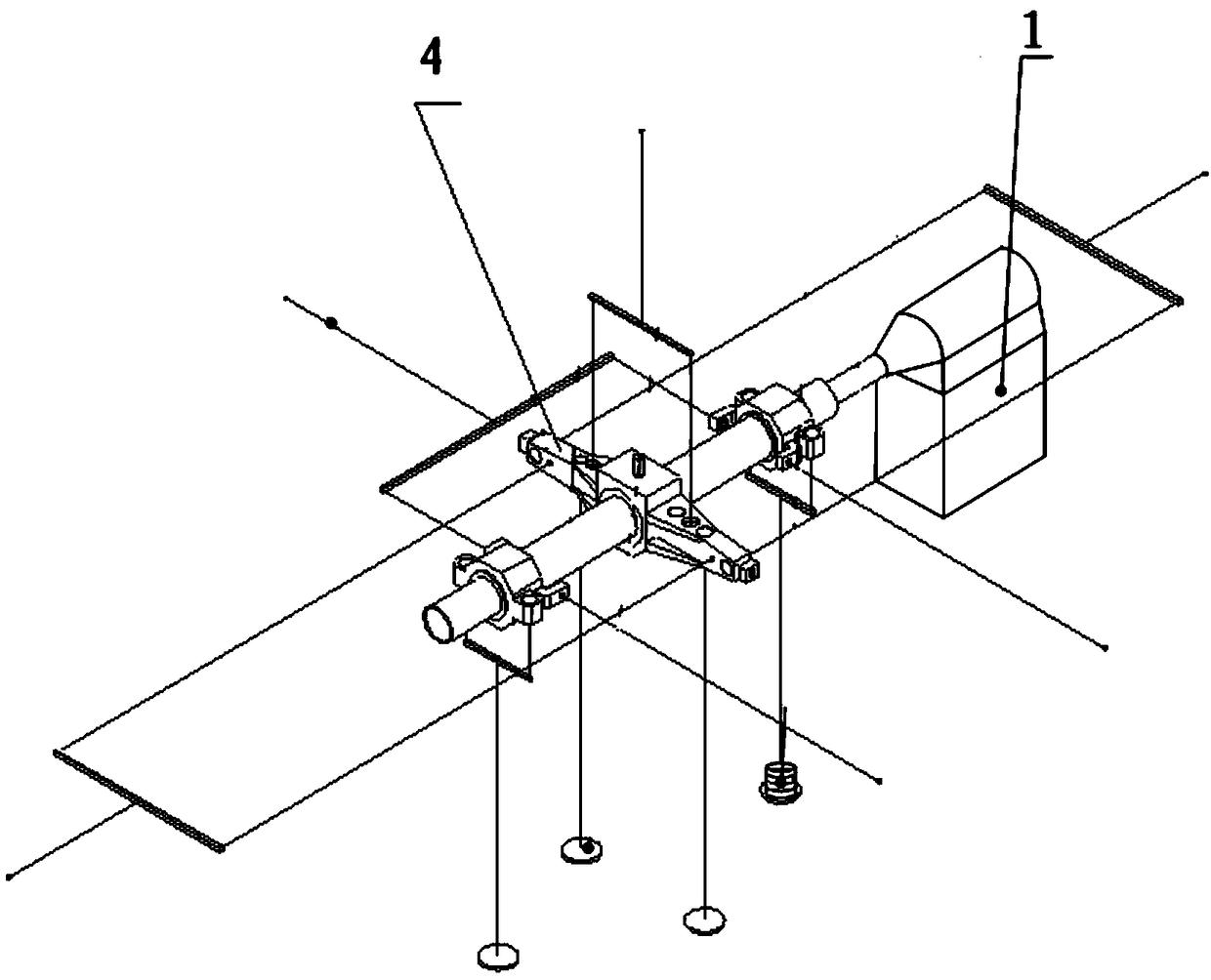 Universal wind-tunnel balance body axis static correction rack reset method