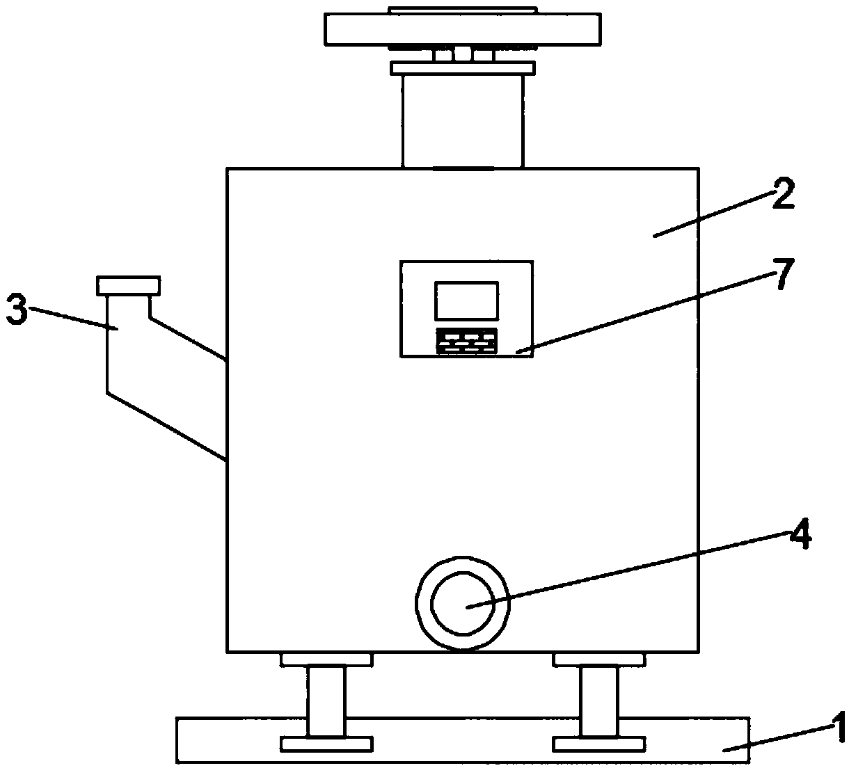 Chemical raw material mixing tank with lifting and stirring device