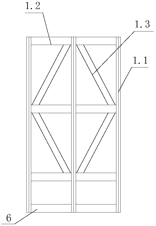 Large-diameter steel protection cylinder three-frame guide frame and auxiliary positioning platform device