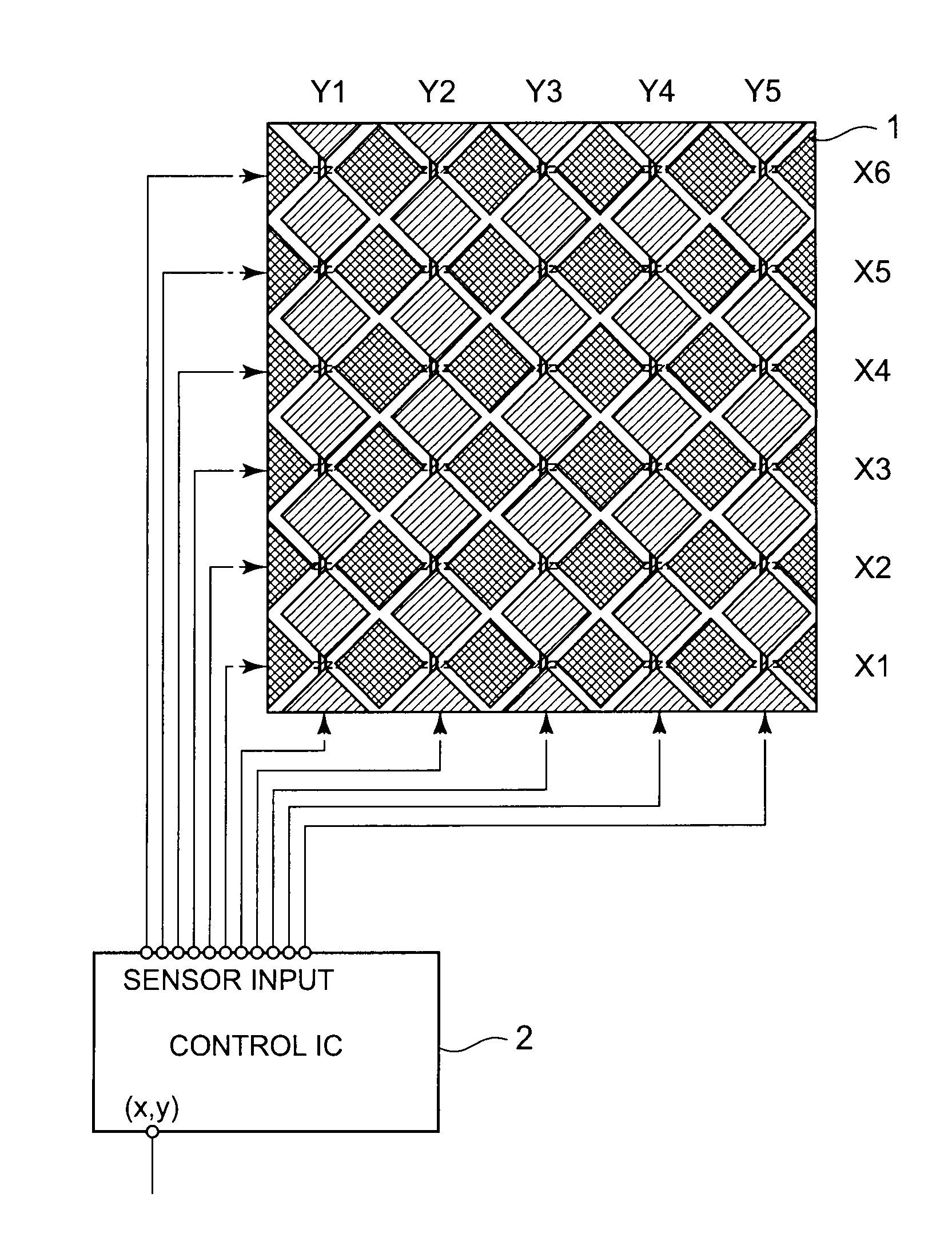 Capacitive touch panel device