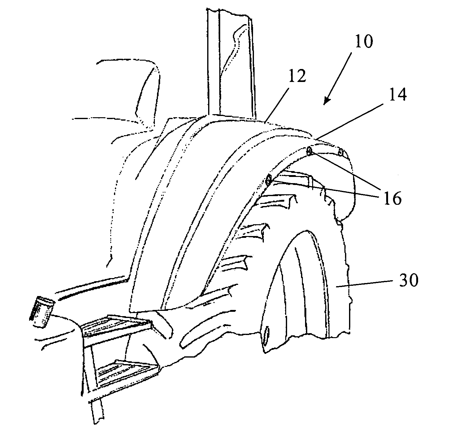 Mudguard for a wheel of an agricultural vehicle