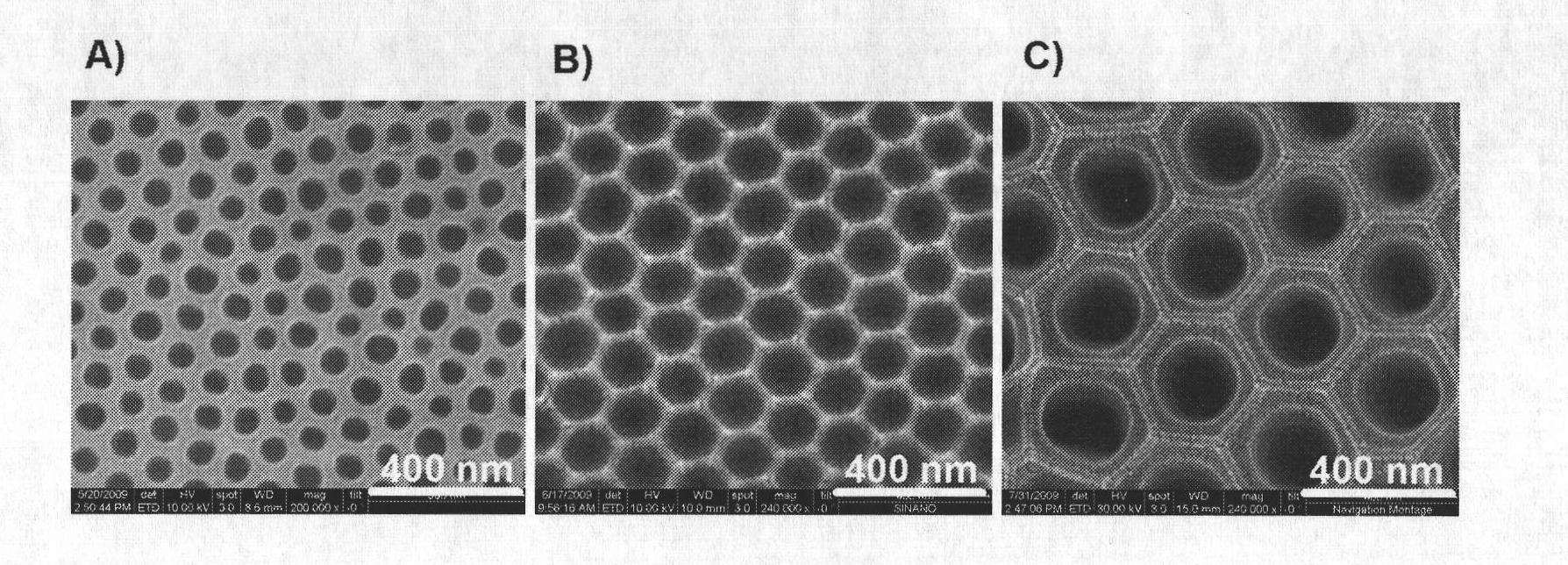 Anodic aluminum oxide template with three-dimensional gradual-changed hole array nanostructure and preparation method of anodic aluminum oxide template