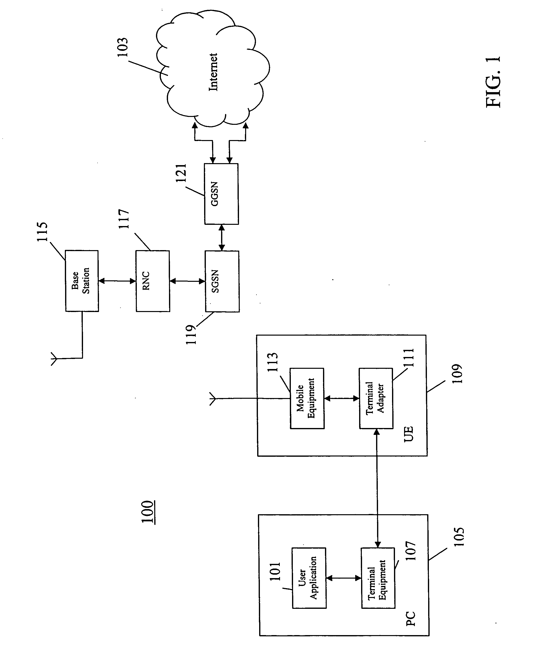 Method and apparatus for accessing a data network through a cellular communication system