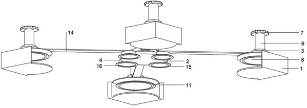 Veneering device used for shaving board production