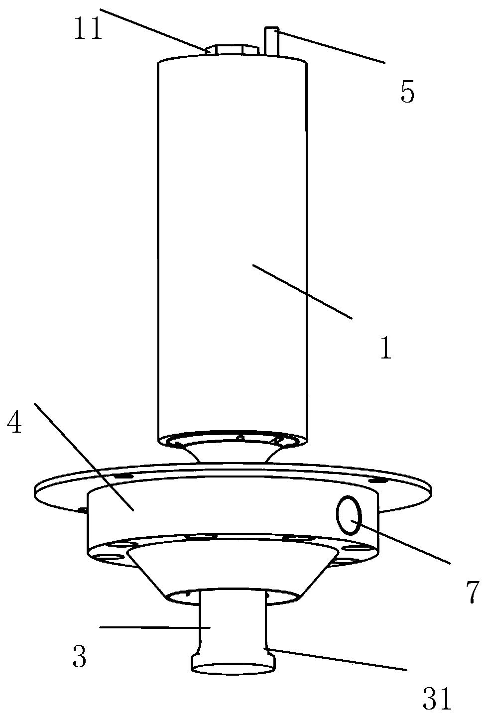 An ultrasonic atomization device for suspension
