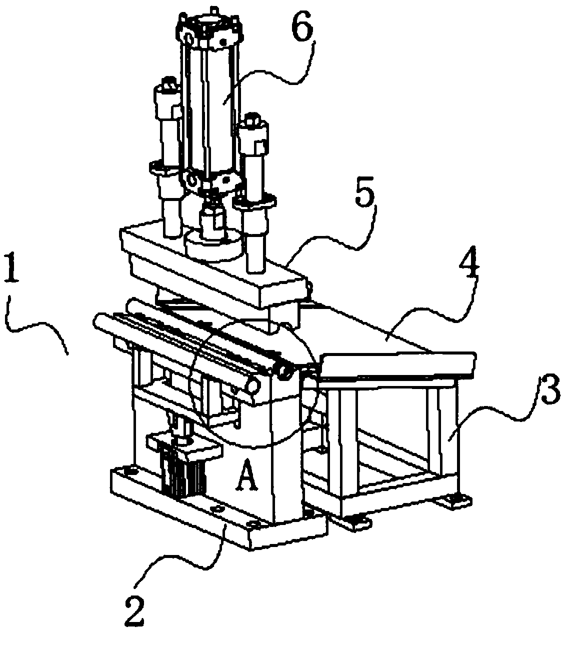 Support connecting device used for steel tube molding machine