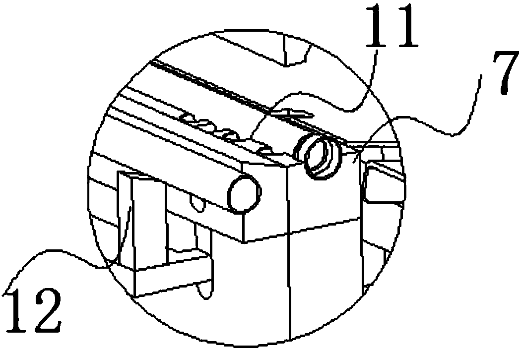 Support connecting device used for steel tube molding machine