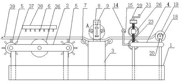 Water-washing device for blanket