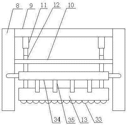 Water-washing device for blanket