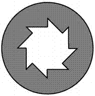 A device and method for generating a rotating hexagonal plasmonic photonic crystal