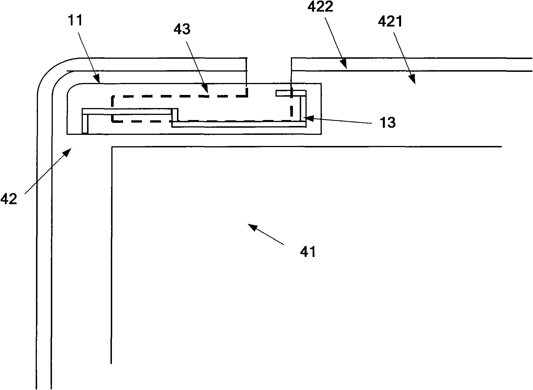 Microstrip-fed slot antenna and mobile terminal
