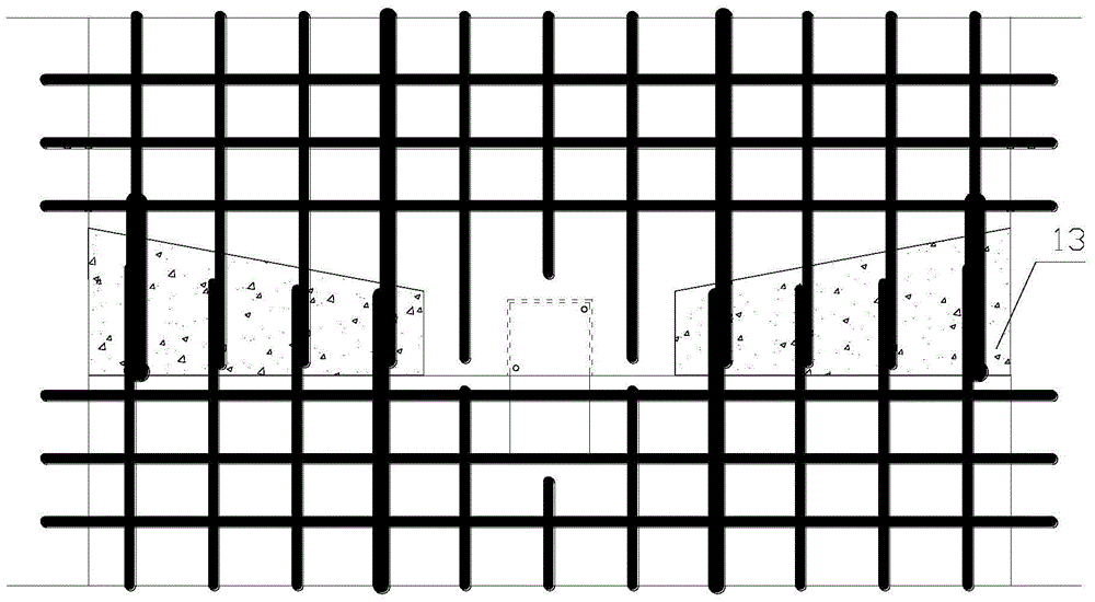 The upper and lower connection structure of the prefabricated shear wall