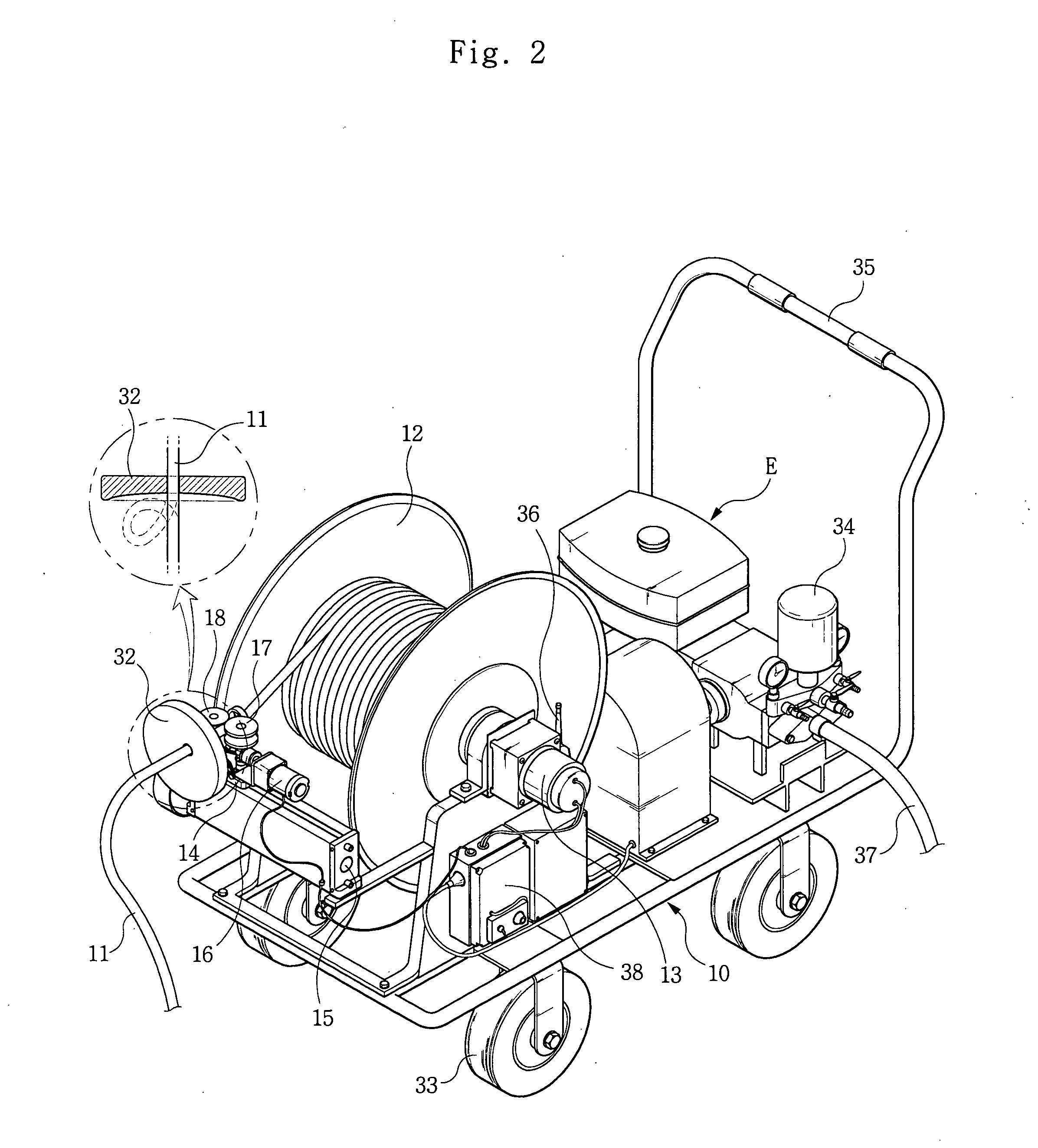 Labor reduction type agricultural chemical spraying system having automatic hose winding and unwinding apparatus