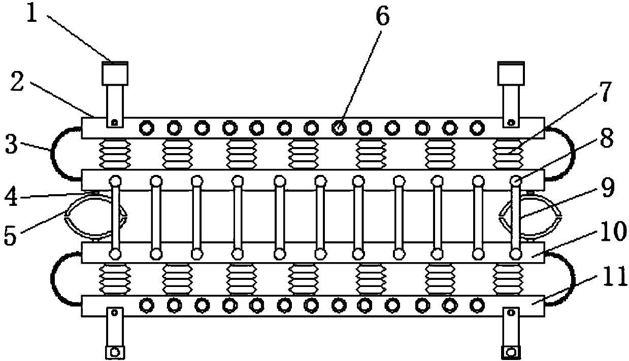 Fixing frame for leg fracture treatment