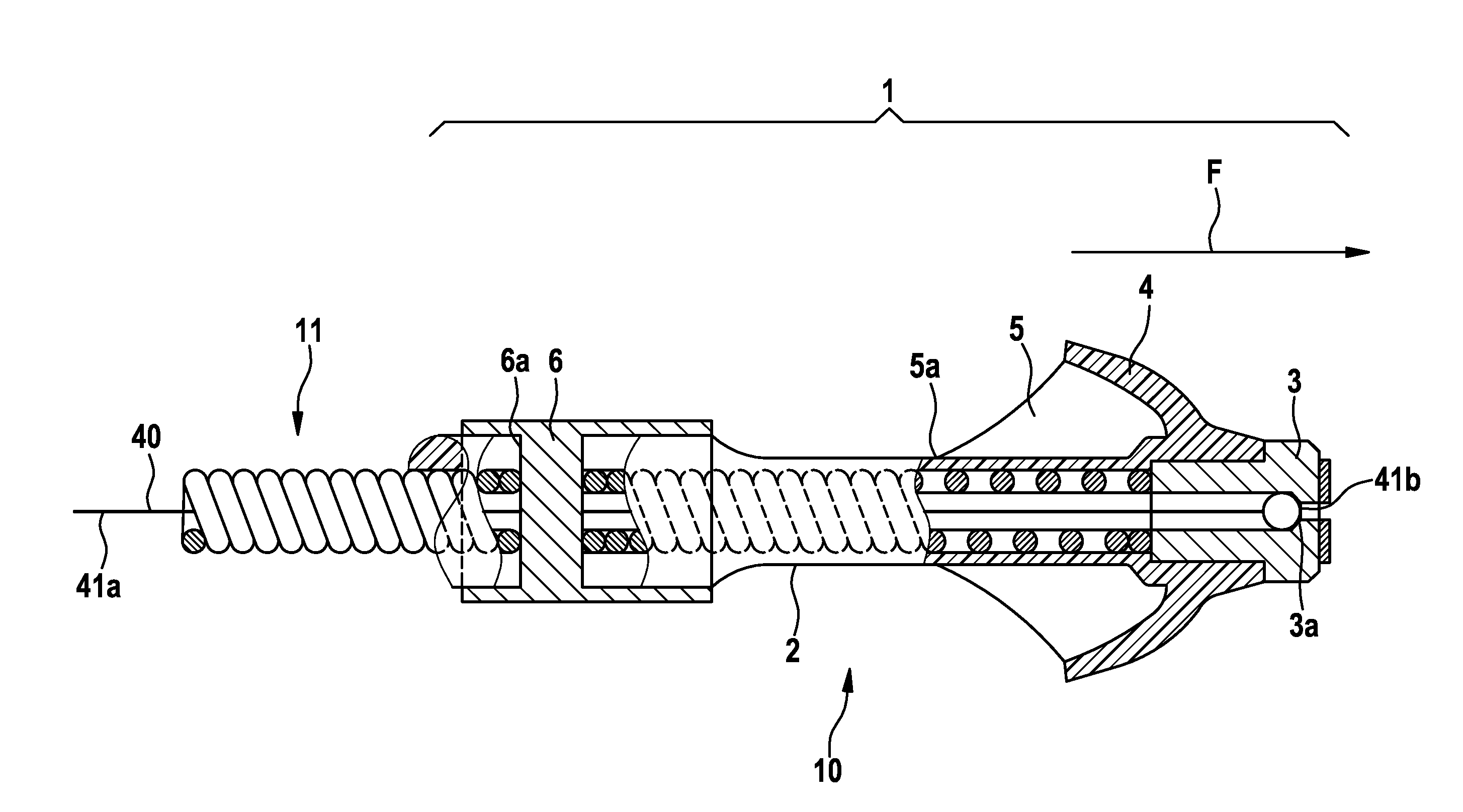 Implantable electrode line