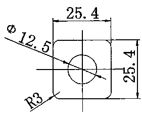Method for processing copper tube having circular inside and quadrate outside