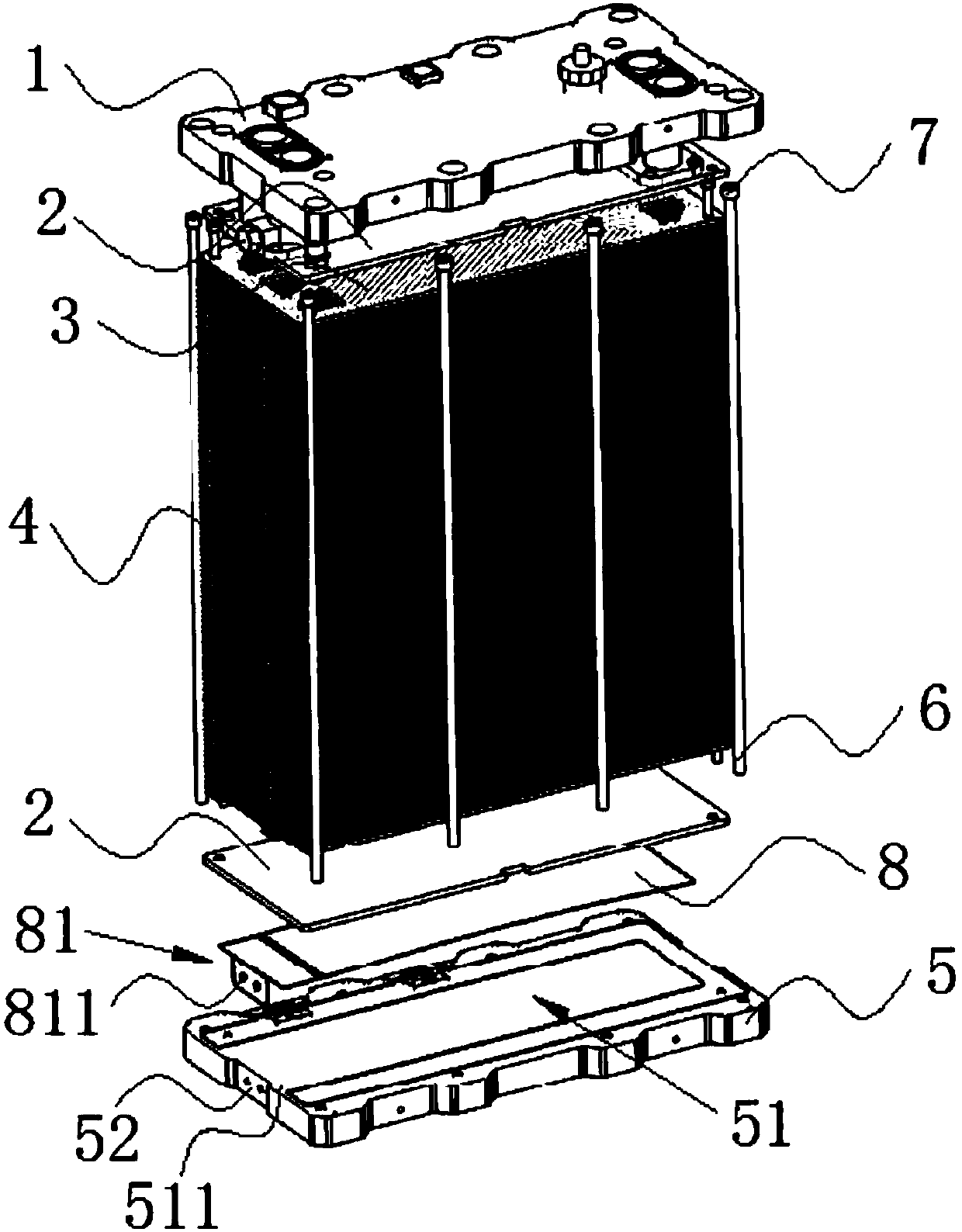 Packaging structure of fuel cell stack