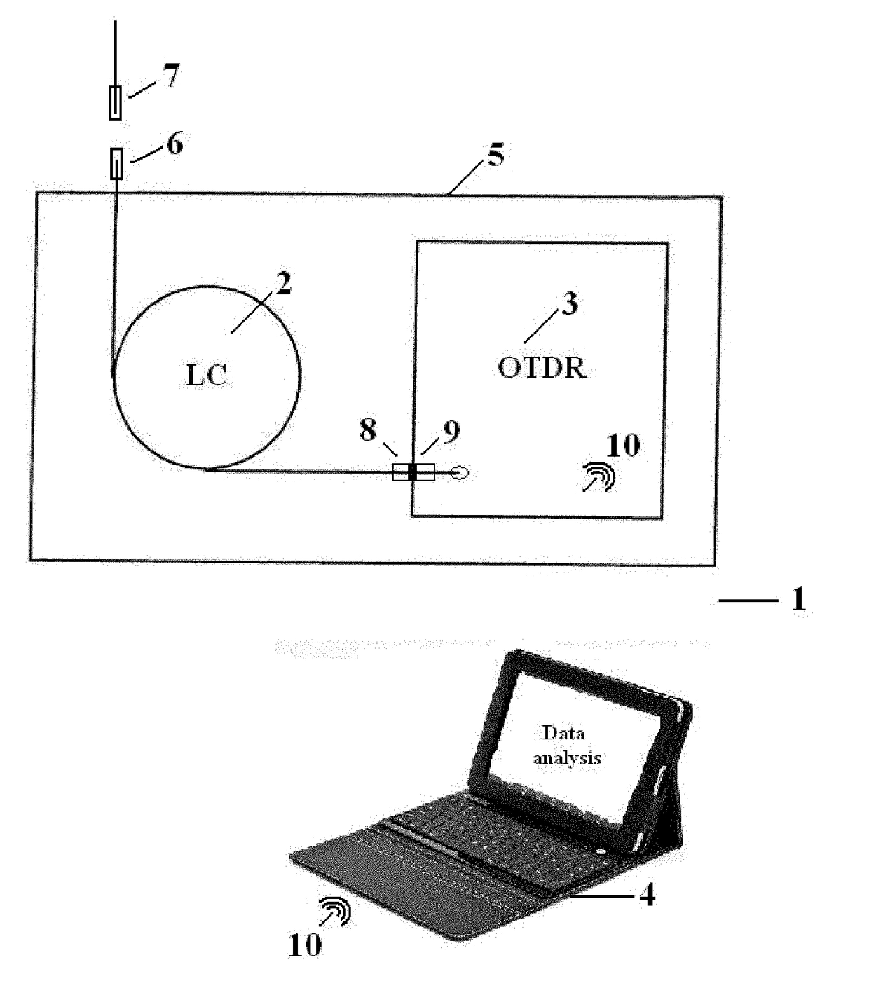 Optical Time-Domain Reflectometer (OTDR) With Integrated, Retractable Launch Cable