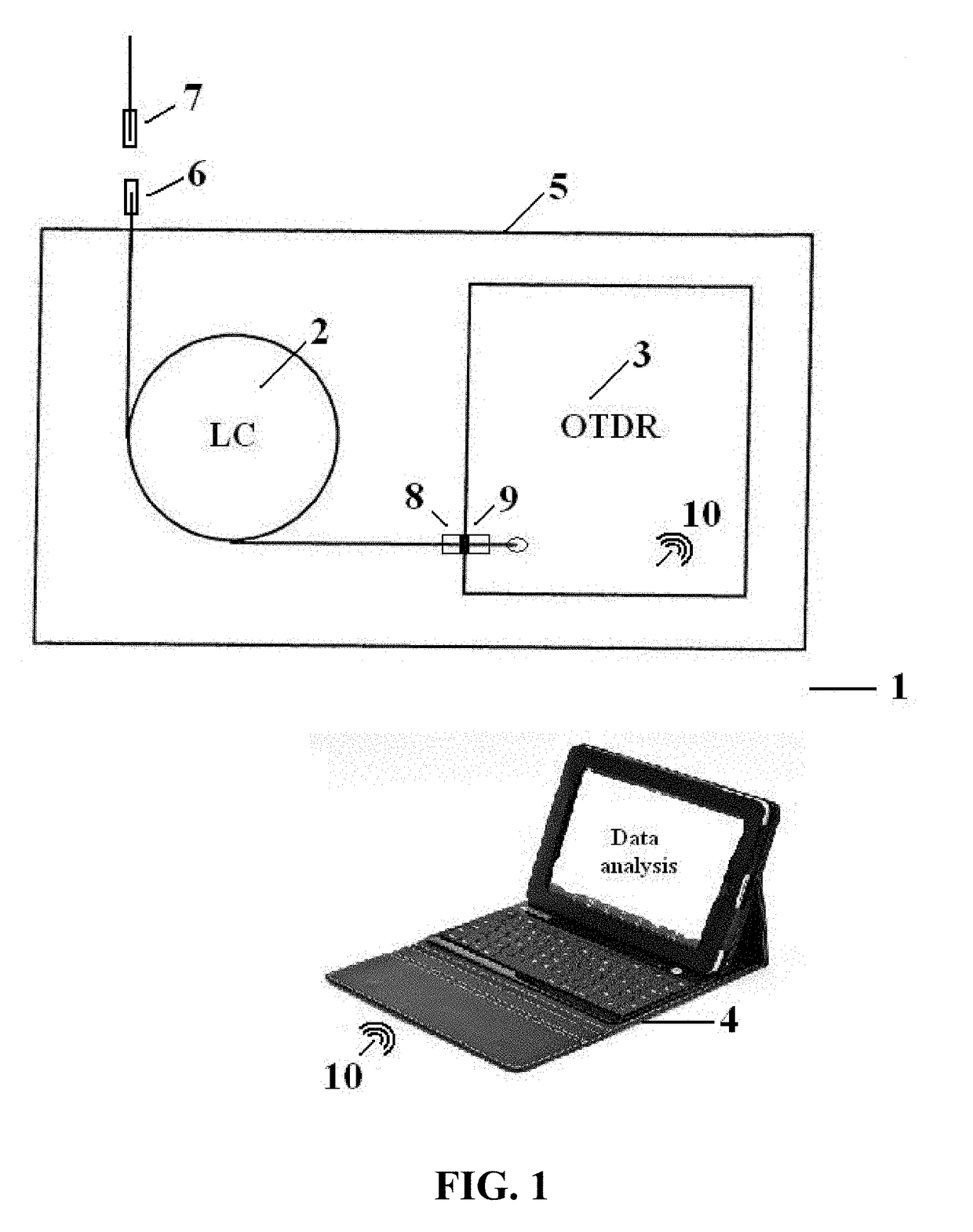 Optical Time-Domain Reflectometer (OTDR) With Integrated, Retractable Launch Cable