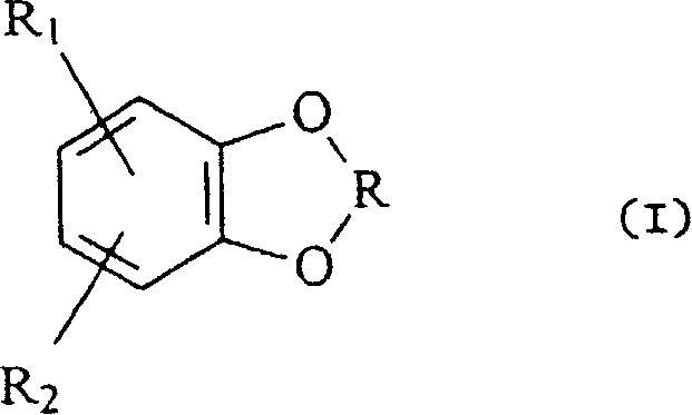 Hydroxylation process for aromatic compounds containing a dioxa-heterocyclic system