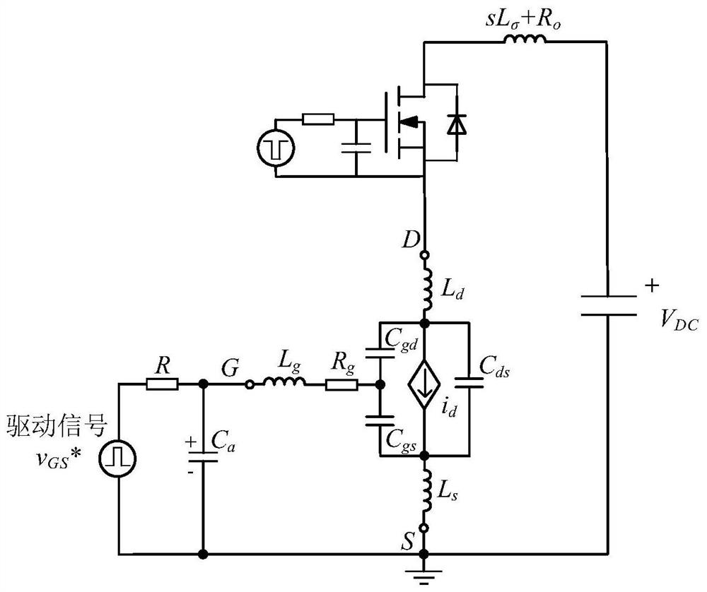 Parameter optimization design method for SiC MOSFET (Metal-Oxide-Semiconductor Field Effect Transistor) driving circuit
