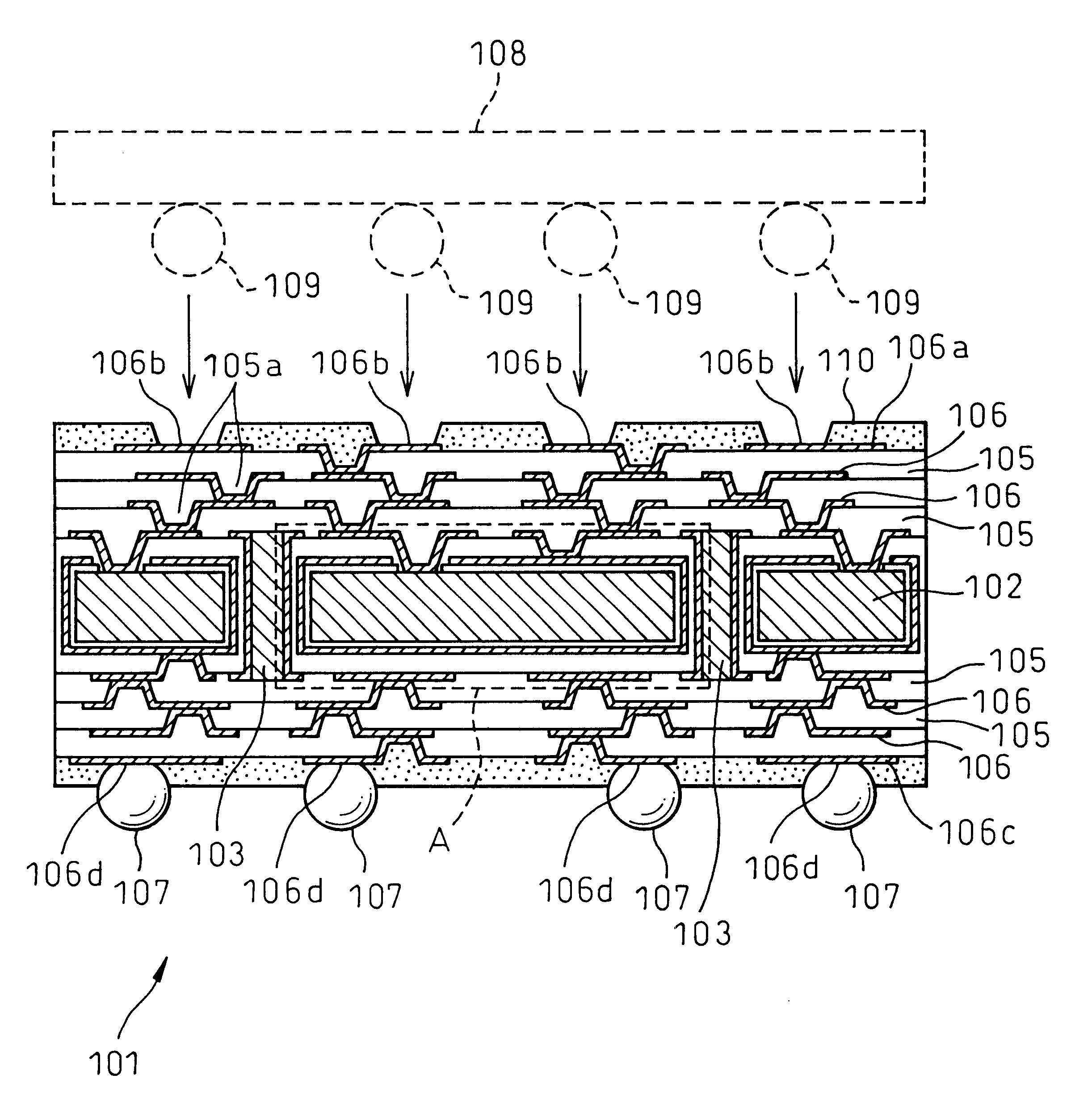 Multilayer wiring board and semiconductor device