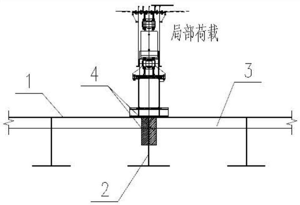 Method for releasing temporary stiffening plate in local pressure area of orthotropic steel bridge deck slab