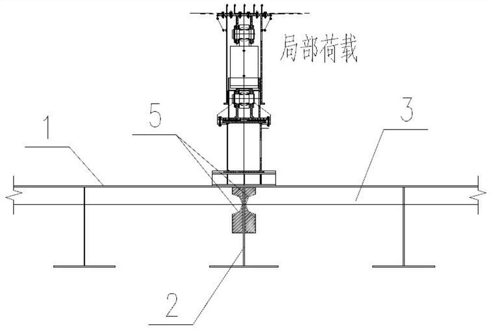 Method for releasing temporary stiffening plate in local pressure area of orthotropic steel bridge deck slab