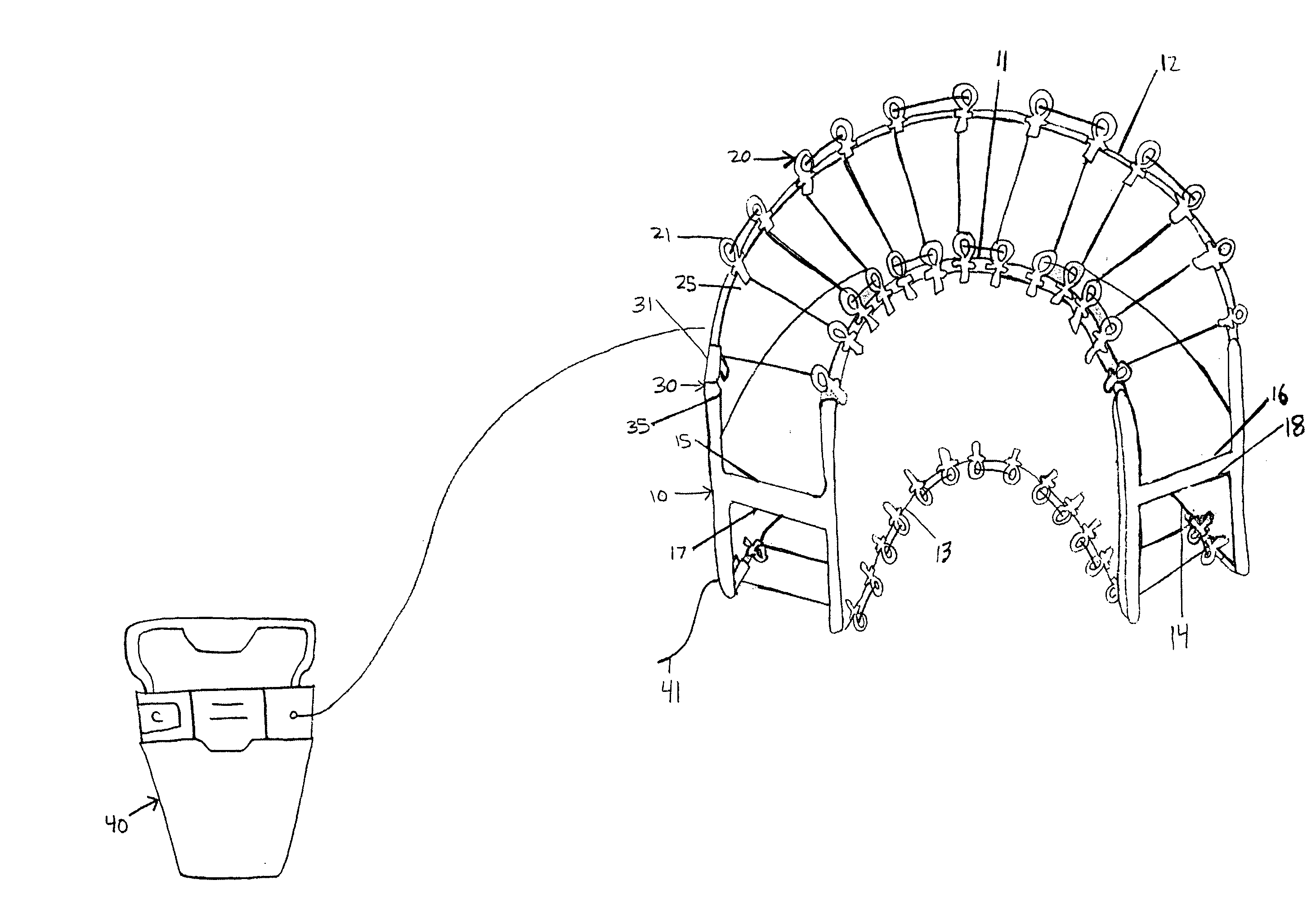 Multi-sulcus flossing device