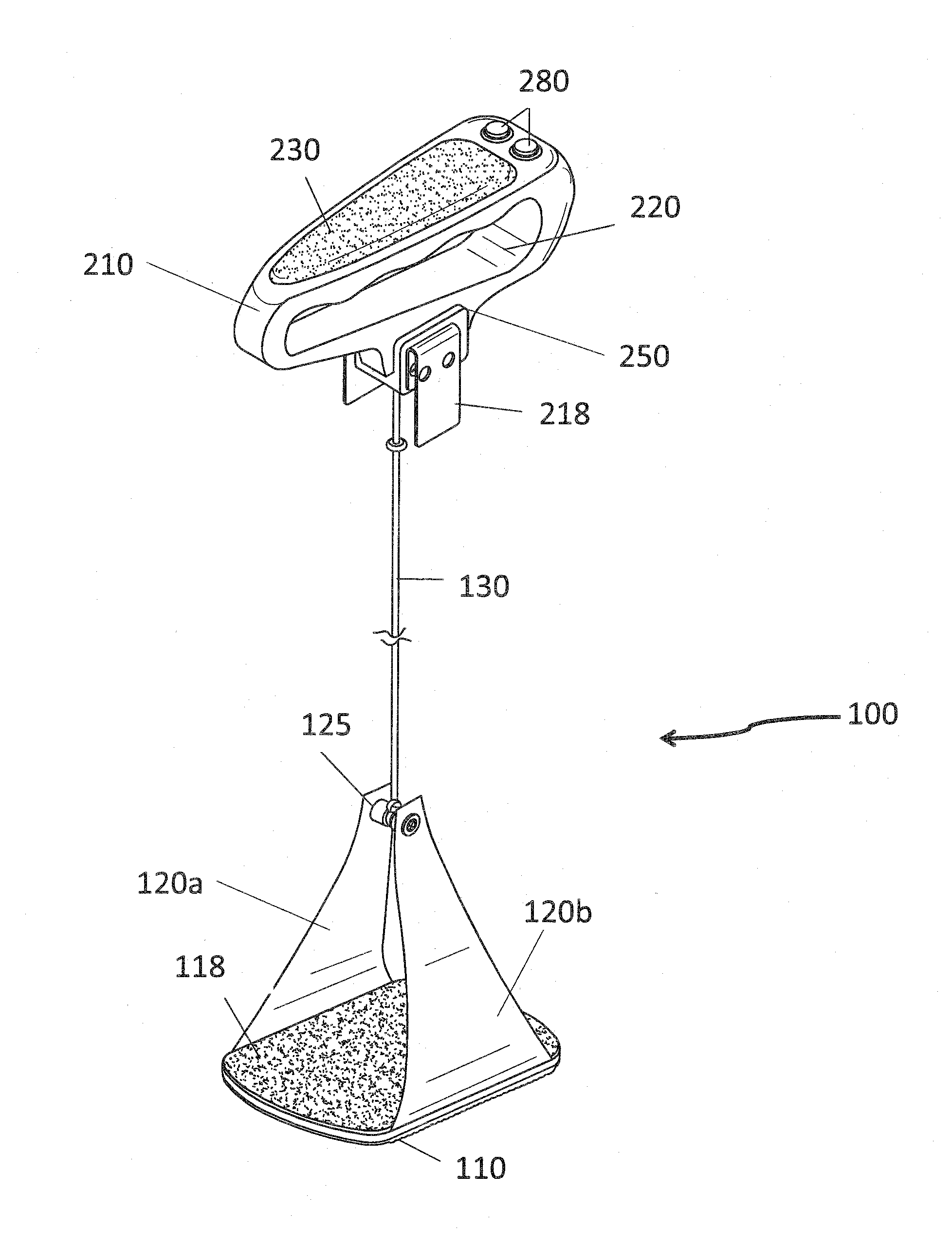 Leg sling device