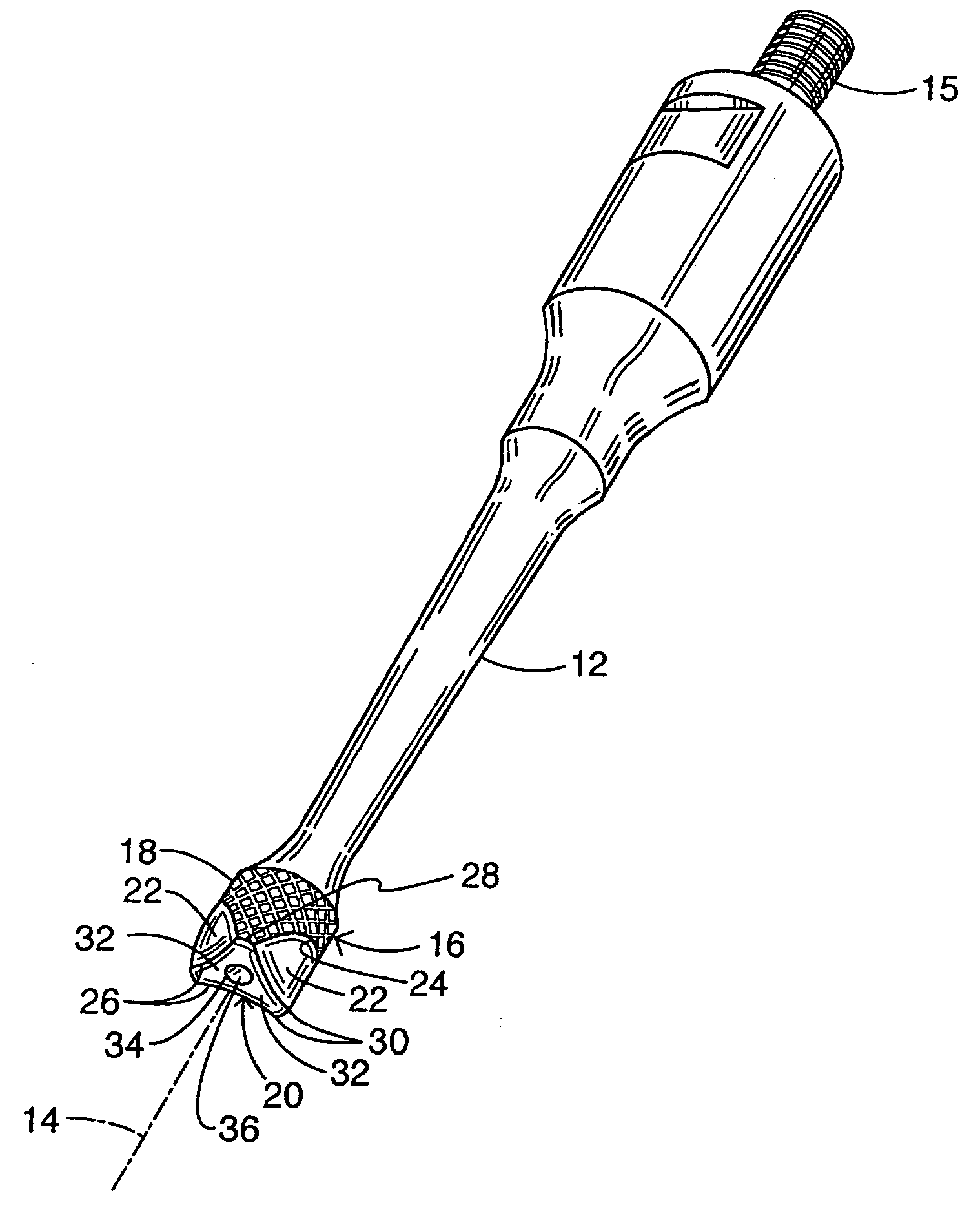 Ultrasonic wound debrider probe and method of use