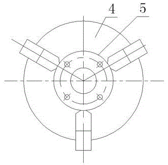 A connection flange assembly device