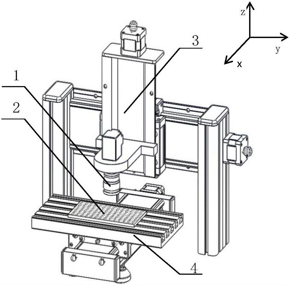 Machine tool plane contour error monocular measuring method
