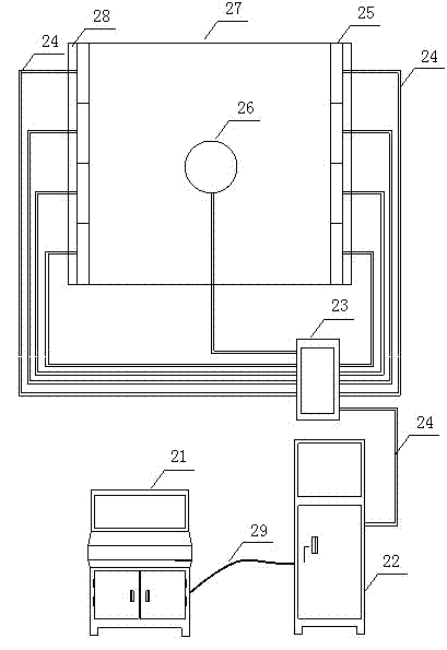 Numerical control air pressure flexible loading experimental device