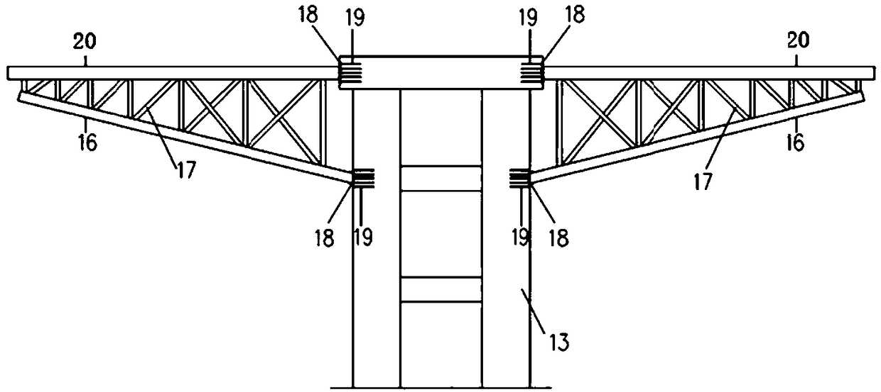 Wind resisting system of pipeline cable-suspended structure