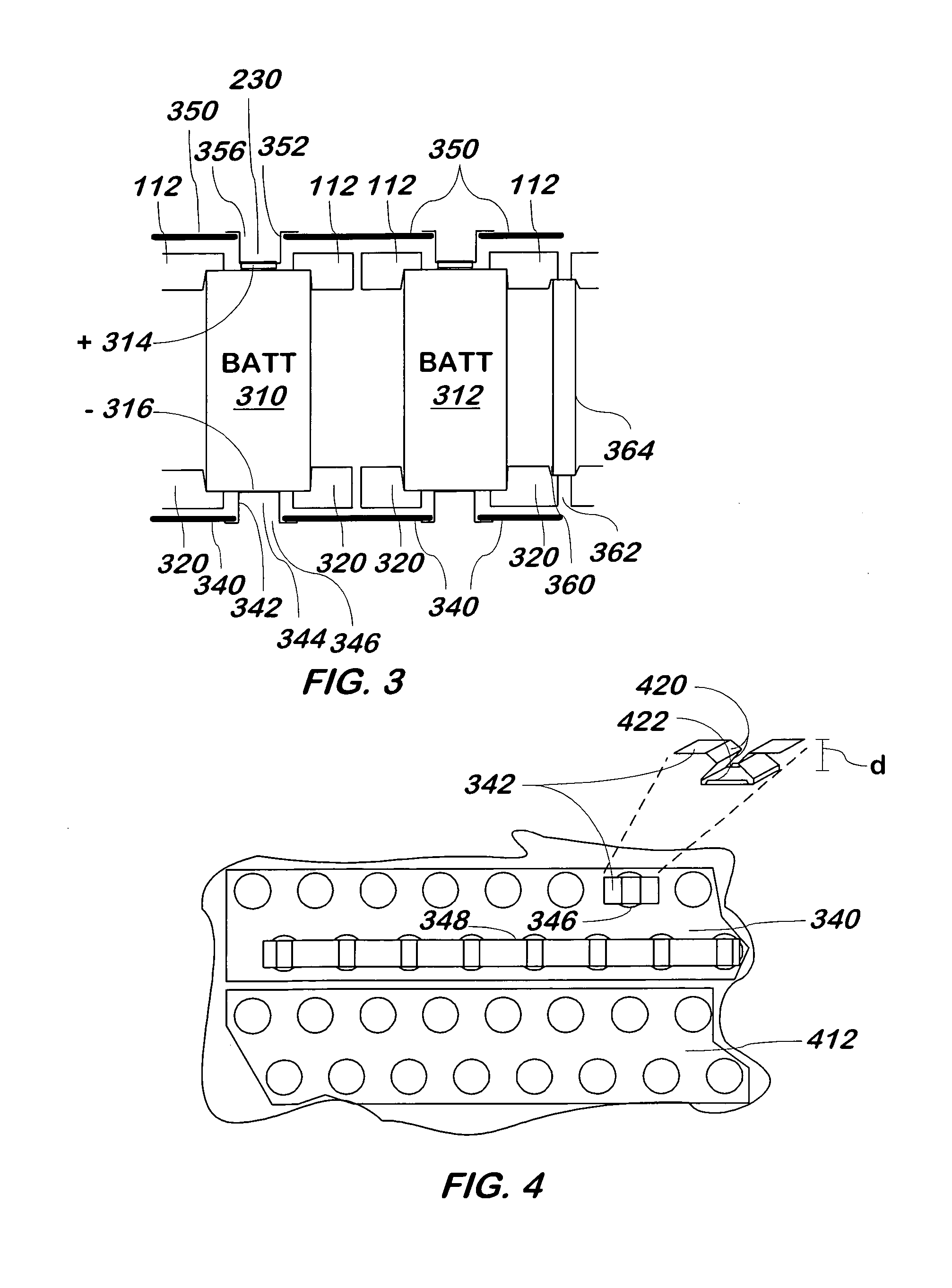 Method and apparatus for mounting, cooling, connecting and protecting batteries