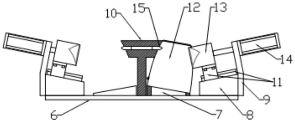 Clamping structure, spout welding device and laser welding device