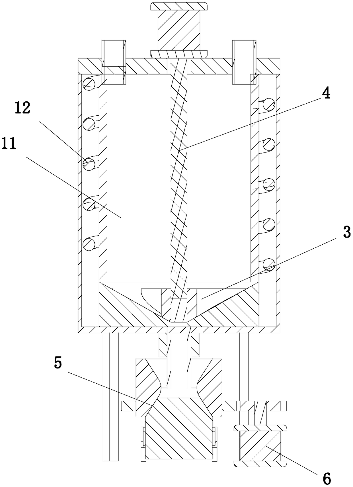Drying and pulverizing device for nano calcium carbonate