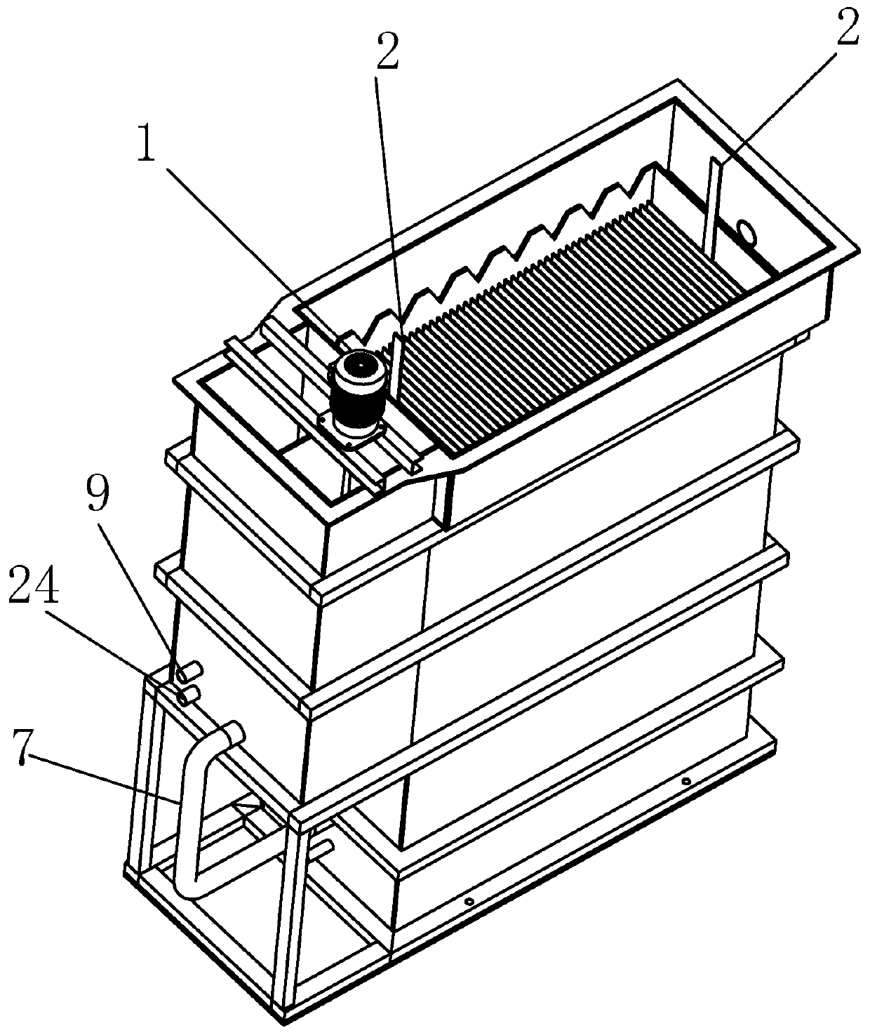 Electrochemical phosphorus removal device and phosphorus removal method