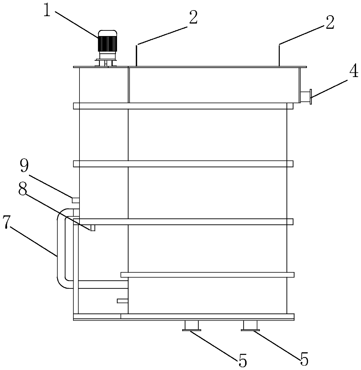 Electrochemical phosphorus removal device and phosphorus removal method