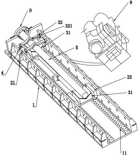 Automatic assembly device for assembling die-locking oil cylinder