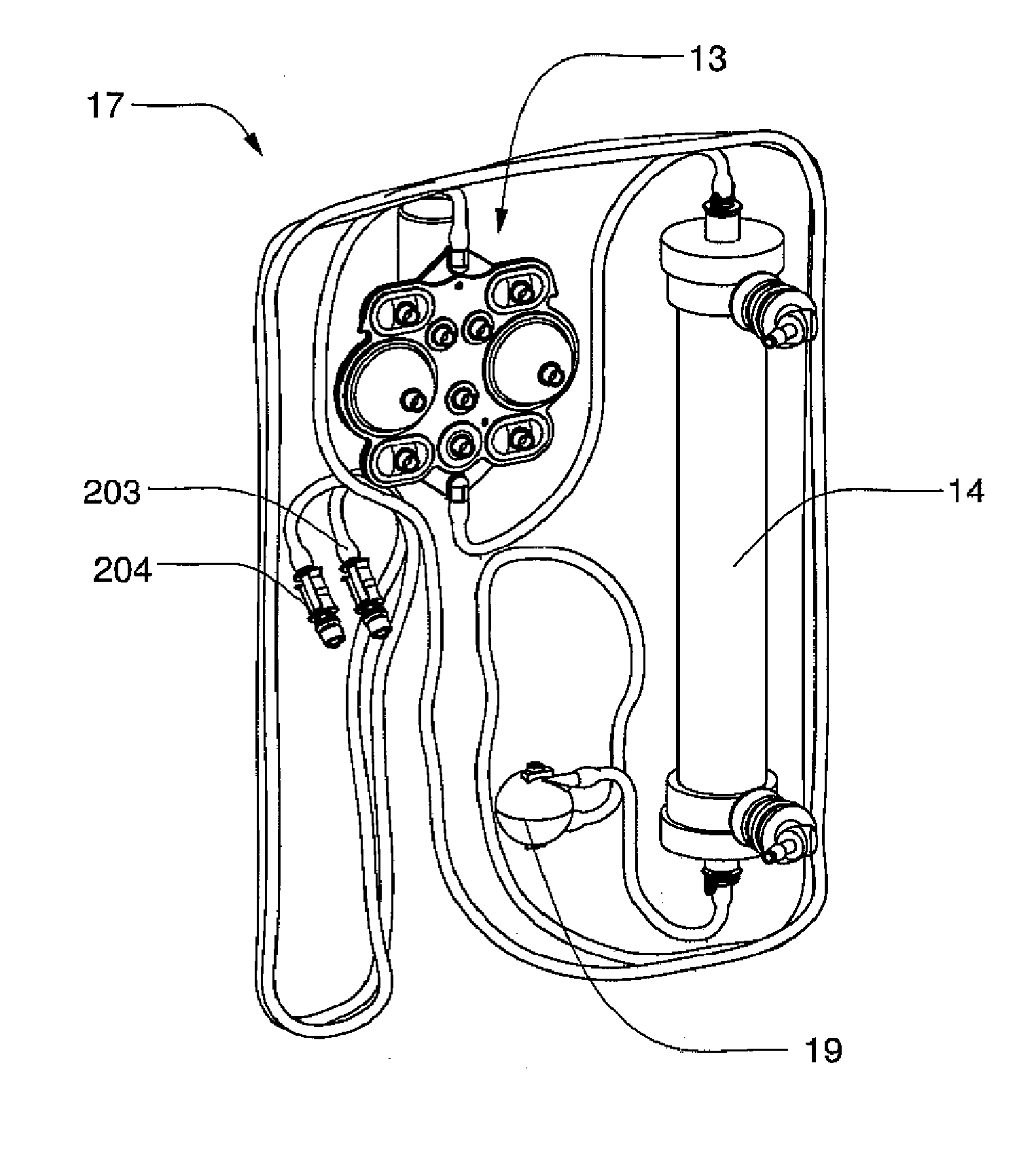 Air trap for a medical infusion device