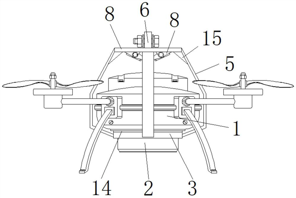 A drone with airbag protection