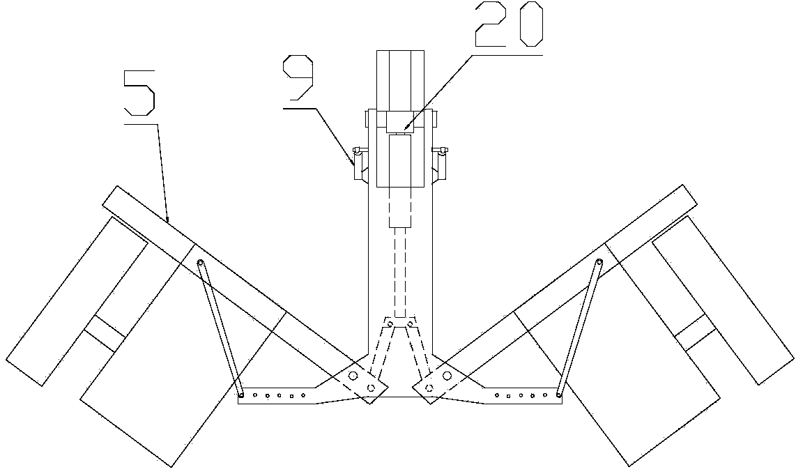 Foldable rescue trailer with folding-unfolding guide rails