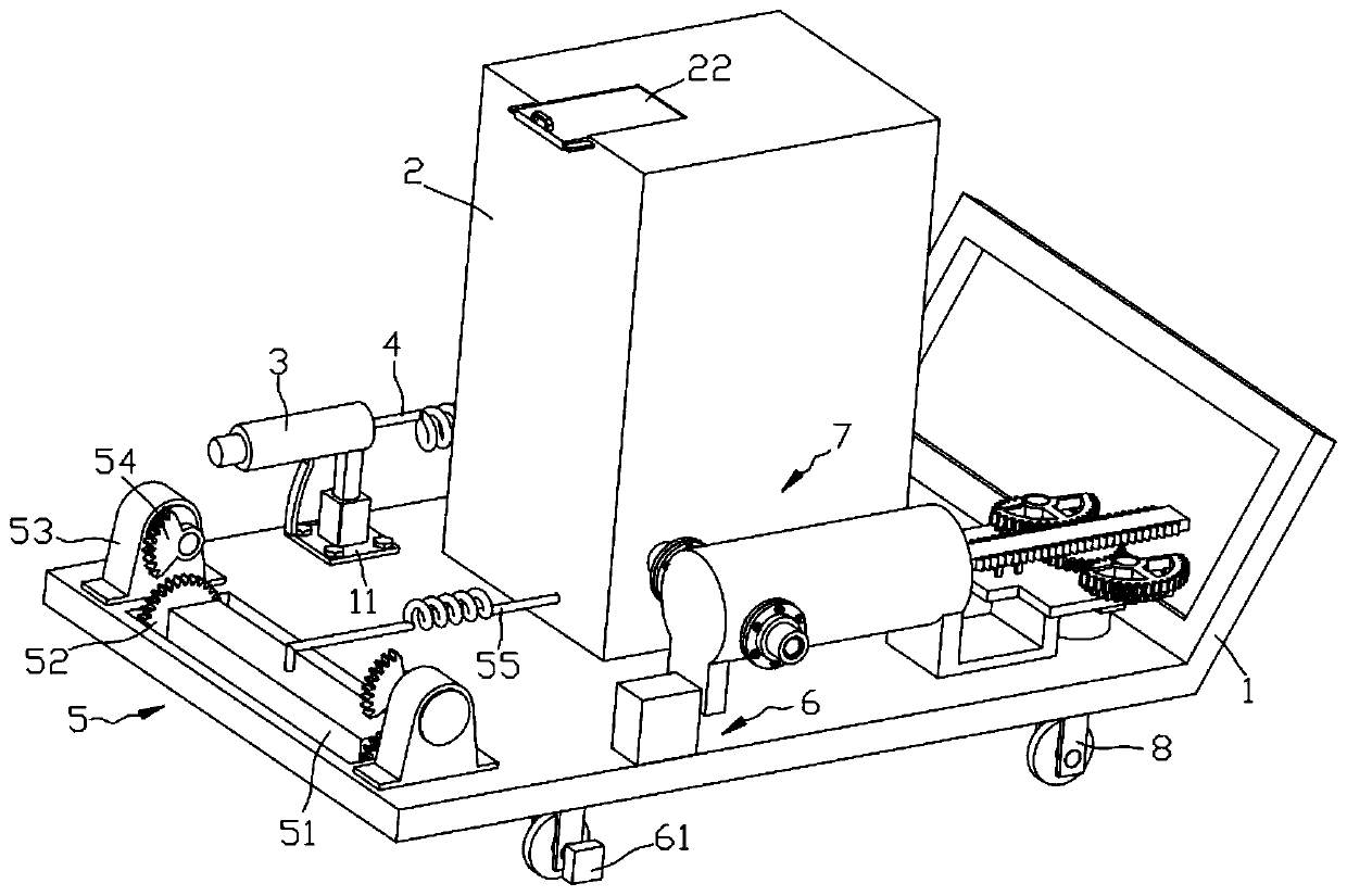 A curing agent floor material laying equipment