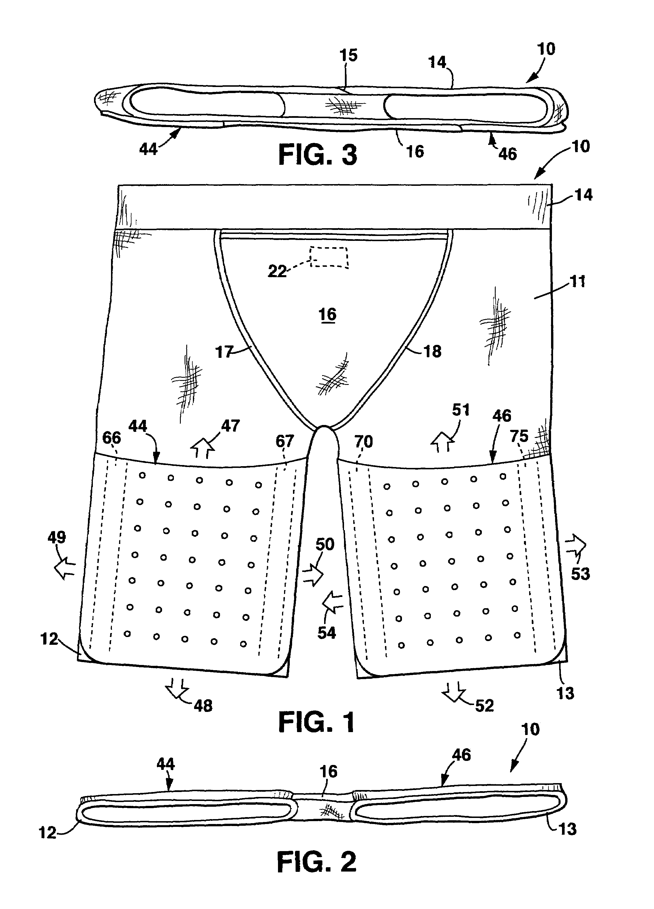 Athletic garment with adjustable leg shields